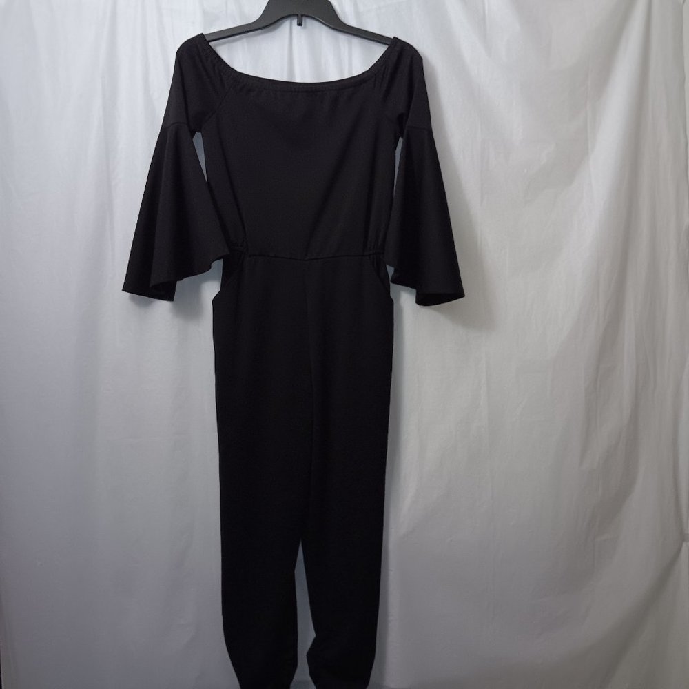 LOVE ADY RUFFLE SLEEVE JUMPSUIT